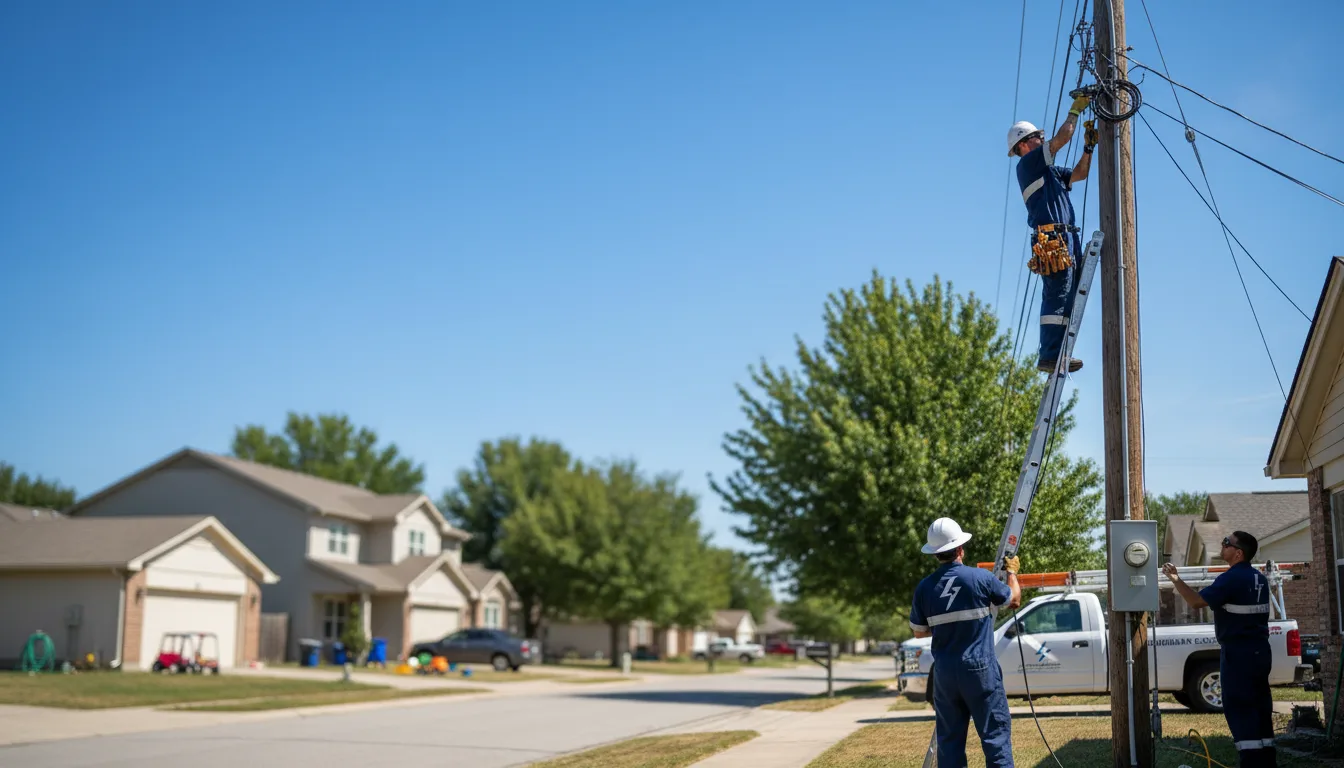 Residential electrician providing installation services in Clarksville, TX